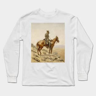 The Lookout by Frederic Remington Long Sleeve T-Shirt